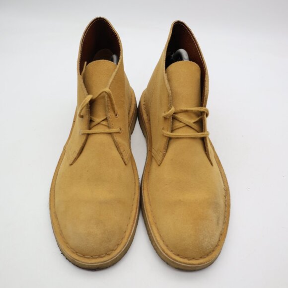 Clarks Originals Desert Chukka Boots Men's Size 9.5 M Tan Suede Crepe Sole - Picture 2 of 12